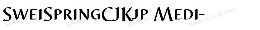 SweiSpringCJKjp Medi字体转换